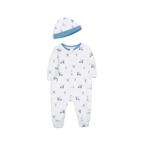Boys' Cotton Golf Footie & Hat Set - Baby