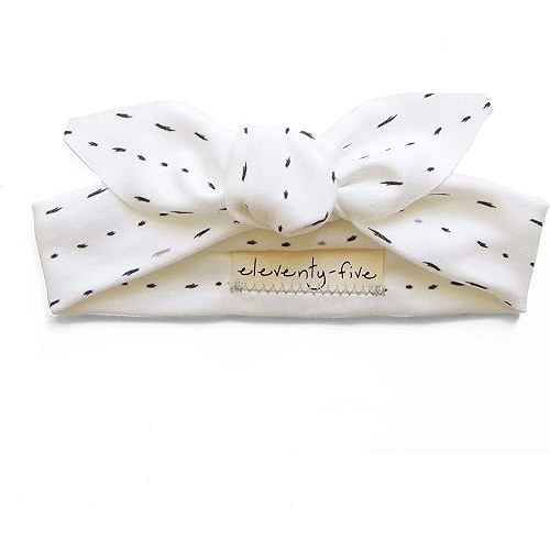Organic Knotted Adjustable Headbands for Baby Girls - Dashes