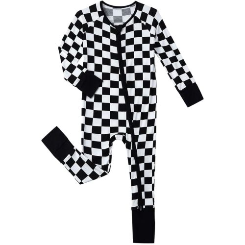Baby Viscose from Bamboo Pajamas - Infant Boys Girls Footless Zippy Pjs Sleep 'N Play Clothes - One Piece Romper