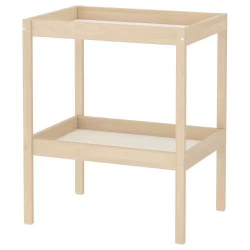 SNIGLAR Changing table - beech/white
