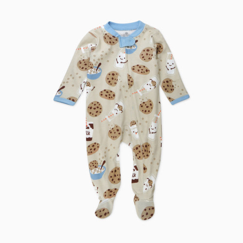Honest Baby Clothing Organic Cotton Sleep & Play - Milk N Cookies, 0-3 M
