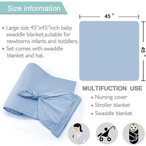  Lulu Moon Muslin Swaddle Blanket Baby Receiving