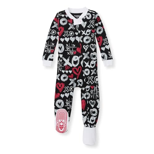 Burt's Bees Baby baby-boys Sleeper Pjs, 100% Organic Cotton, One-piece Footie, Zip Up Jumpsuit, Snug Fit Pajamas