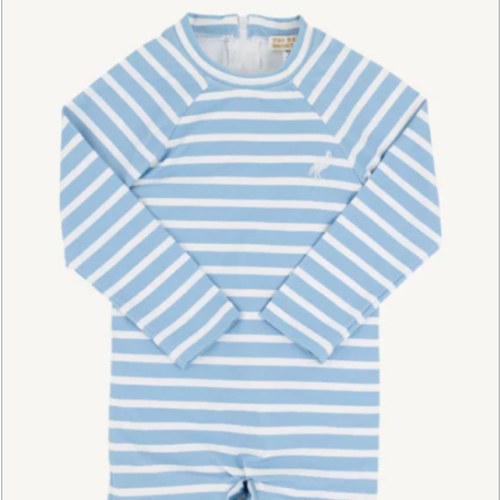 Price Pool Romper (UPF 35+) - Sarasota Sky Stripe