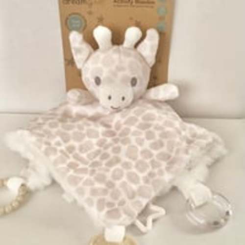 Dream Gro Activity Security Blankie Lovey Giraffe Sensory