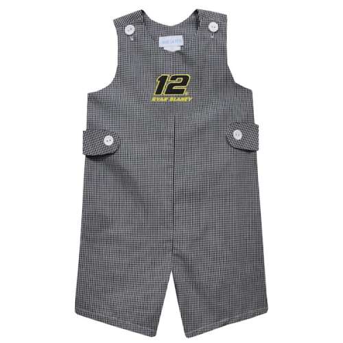 Infant Ryan Blaney  Vive La Fete Black Gingham Jon Jon Romper
