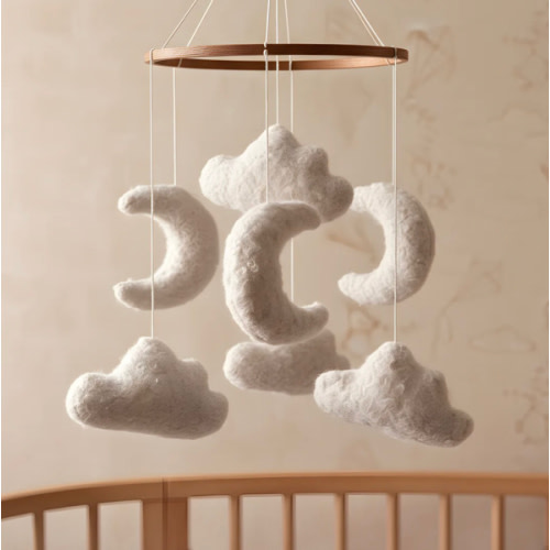 Marshmallow Sky - Baby Mobile