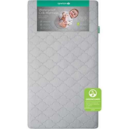 Newton Baby Crib Mattress - Waterproof Infant & Toddler Mattress, Baby Bed Mattress for Crib, Dual-Layer, Safe, Breathable & Washable Crib Mattress from Cover to Core, Deluxe 5.5 Inch-Cushion, Grey