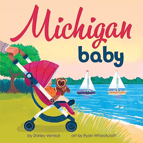 Michigan Baby: A Giftable Board Book with Activities that Explores the Great Lakes State (Local Baby Books)
