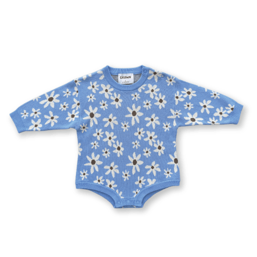 Grown Wild Flower Romper - Sky