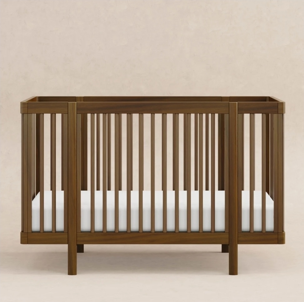 Pogo 8-in-1 Convertible Crib with All-Stages® Conversion Kits - Natural Walnut