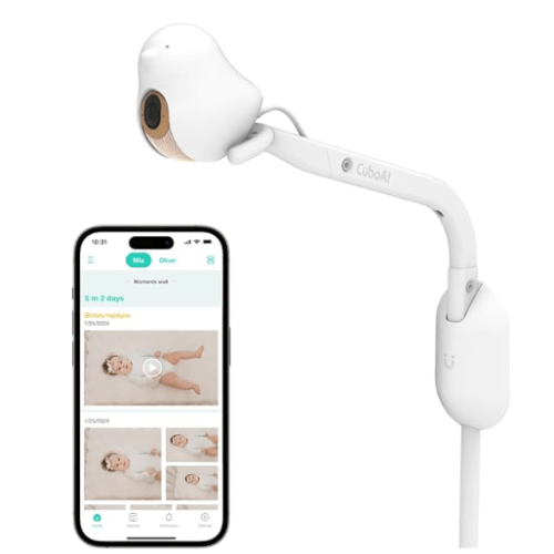 CuboAi 2025 New Model Smart Baby Monitor 3 with Wall Mount, 2.5K QHD Night Vision WiFi Camera, 2-Way Audio, Cry Detection, Sleep Safety Alerts, Temp & Humidity Sensor, App Control : Amazon.com.au: Baby