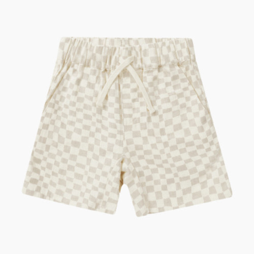 Rylee + Cru Bermuda Short - Dove Check, 12-18 M