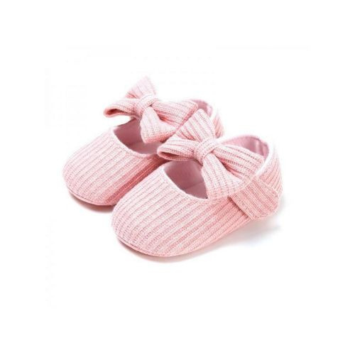 Infant Baby Girls Cozy Fleece Booties Soft Bottom Warm Cartoon Socks Newborn Crib Shoes