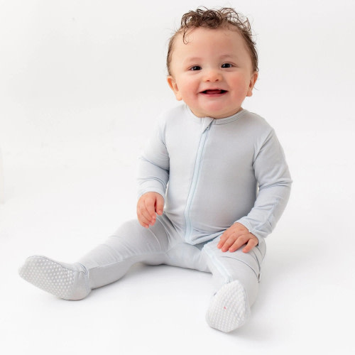 Bamboo Little Bamboo Footie - Blue, 0-3 Months