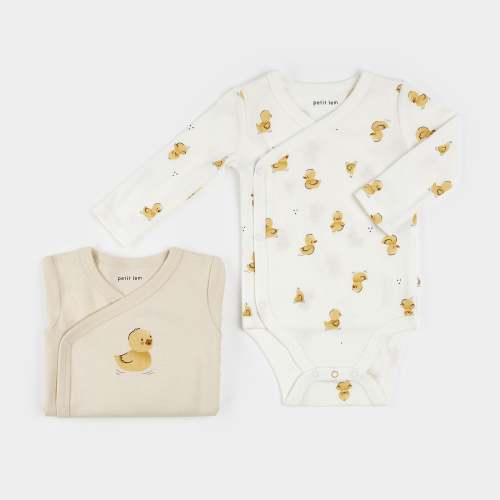 Rubber Duckie Kimono Style 2 Pack Bodysuits