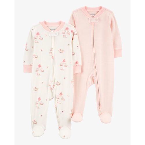 Baby 2-Pack 2-Way Zip Cotton Sleep & Play Pajamas - Carter's | Carter's
