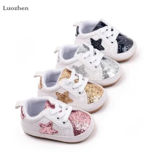 Infant and baby sweet and cute sports shoes contrast color sequin | Holiday Sales TikTok Shop