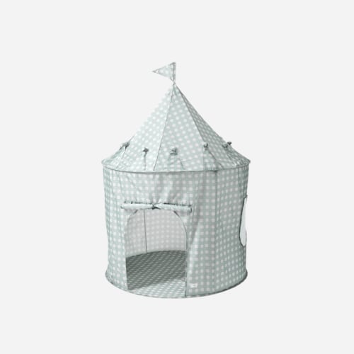 Children's Play Tent - Gingham Blue