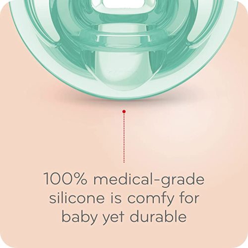 NUK Comfy Orthodontic Pacifiers, 0-6 Months, Timeless Collection, 5 Count (Pack of 1) - Neutral Assorted - 5 Pack