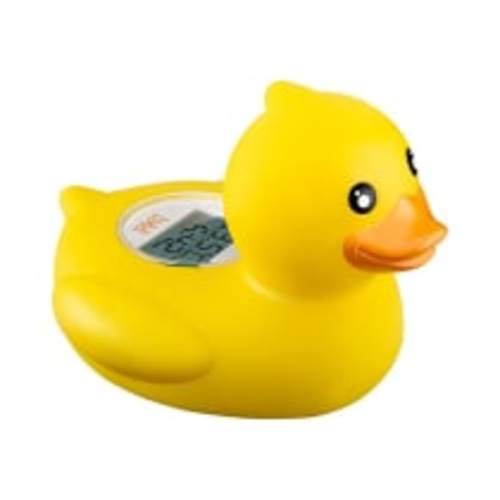 The Infant Baby Bath Floating Toy Safety Temperature - Duck Yellow, ABS/PVC environmental protection material and Plexiglas material, BPA free, 2*LR44 batteries included.