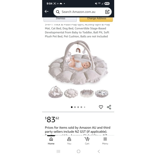 5-in-1 Thick & Plush Play Gym, Activity Gym & Play Mat, Cat Bed, Dog Bed, Convertible Stage-Based Developmental from Baby to Toddler, Ball Pit, Soft Plush Pet Bed, Pet Cushion, Balls are not Included : Amazon.com.au: Baby
