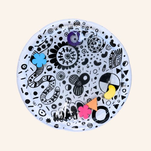 Tummy time black and white sensory development play mat for babies