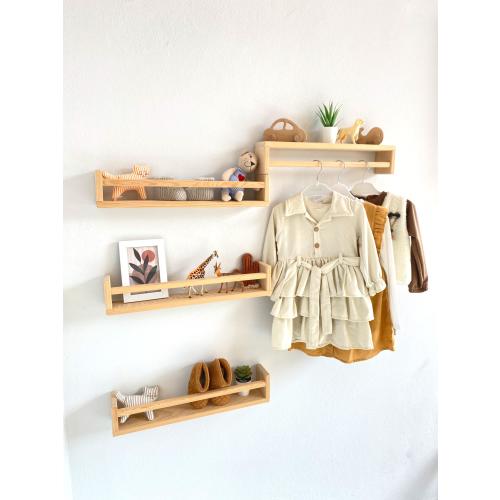 Montessori Baby & Kids Room Shelves - Wooden Floating Shelf - Baby Room Decoration - Wooden Shelf - Nursery Shelves