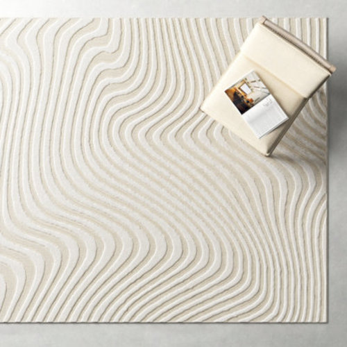 Ricki Light Beige/Cream Area Rug | AllModern 7’10” x 10’