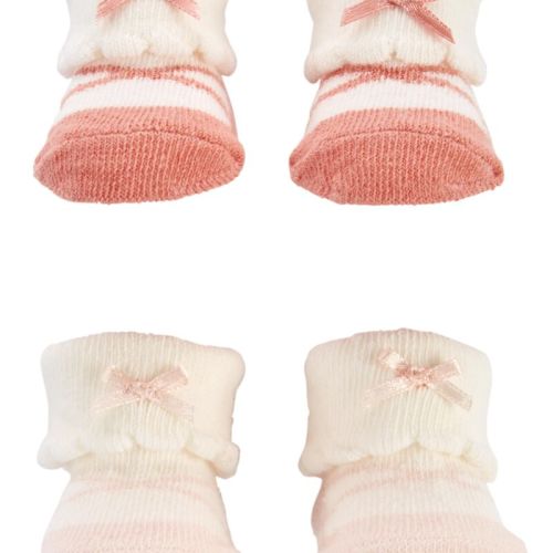 Pink/White 2-Pack Booties | Carter’s Oshkosh Canada