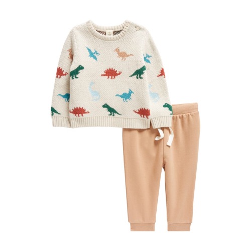 Kids' Sweater & Pants Set / 6M (beige)