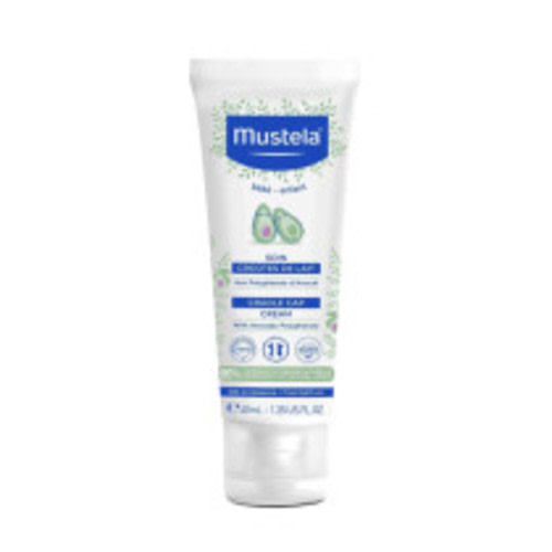 Mustela Baby Cradle Cap Cream - Newborn safe - with Natural Avocado - Paraben Free & Fragrance Free - 1.35 Fluid Ounce