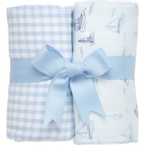 Print Set of Two Burp Cloths