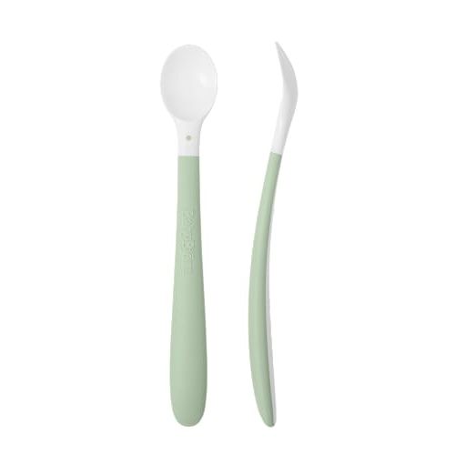 BabyBjörn Feeding Spoon, 2-Pack, Powder Green