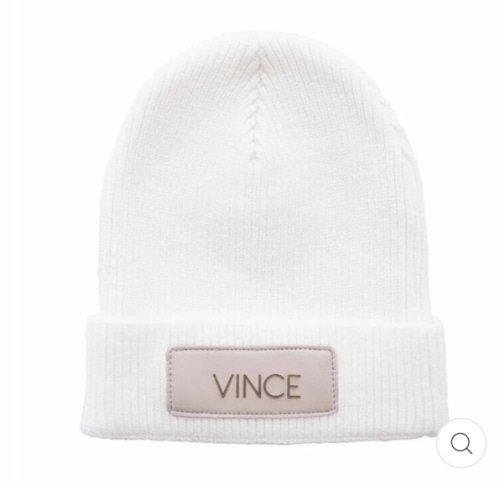 Personalized Leather Patch Beanie | All Colors