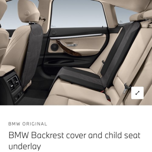 BMW Backrest car seat cover