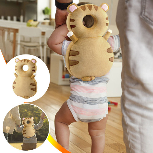 Czzoypi Babys Walker Head Protector Adjustable Babys Head Protection Backpack Wearable Protection Pad Lightweight Cute For 0.5-3 Years 6-12 Months Learning Walking Crawling