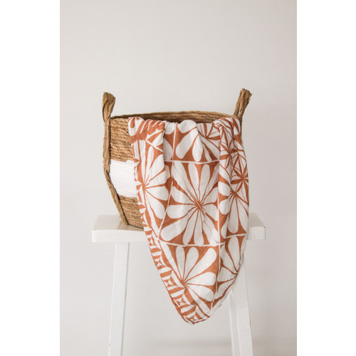 Mafana Layered Muslin Blanket (Tonga) - Brown