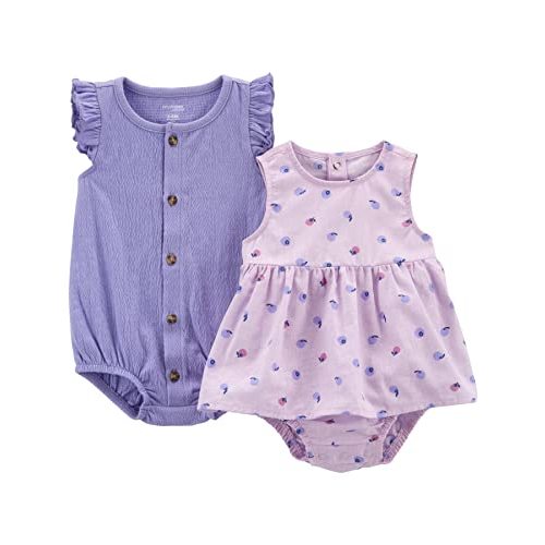 Simple Joys by Carter's baby-girls 2-pack Sleeveless Rompers