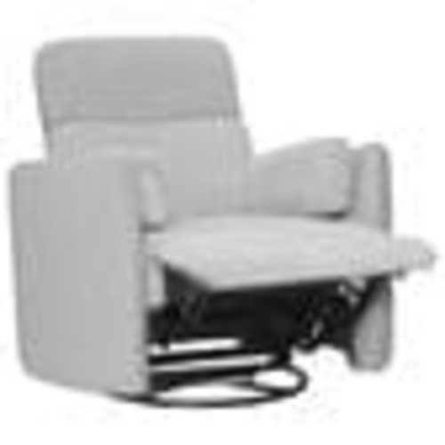 Simeon Collection Manual Swivel Glider Recliner in Angora Linen