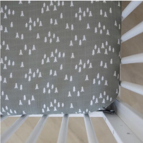 Amazon.com: Pines Muslin Crib Sheet by Mebie Baby, Soft and Breathable Bed Sheets for Babies, Modern Neutral Bedding for Cribs, Standard Crib Mattress Fitted Sheet, Great for Boy or Girl Room or Nursery : Baby