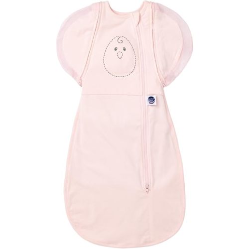 Nested Bean Air 6-in-1 Adaptable Baby Sleep Sack – Comfort & Safety for Natural Sleep, Preferred Arm Position Reduces Startle Reflex, Better Sleep for Baby, NB (7-13lbs) Soft Pink