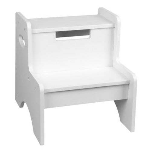 Two Kids' Step Stool Pink - Wildkin: Wooden Toddler Step Stool, 2 Rungs, 150 Lb Capacity, Mdf, Ages 3+