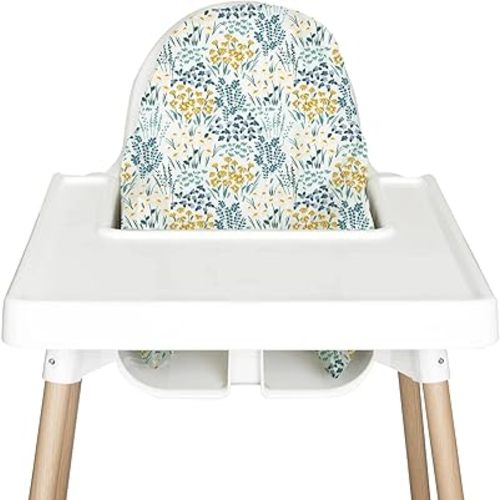 Highchair Cushion Cover for Inflatable Cushion, Compatible for IKEA Antilop Highchair, High Chair Accessories Stain-Proof and Wipeable Cushion Cover (Cushion NOT Included)(Inthemeadow)