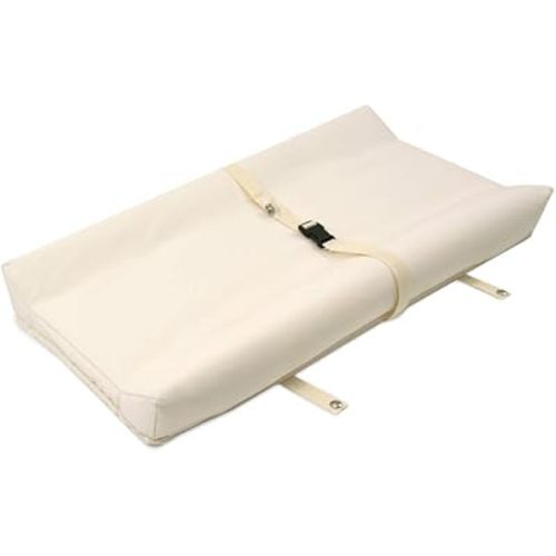 Naturepedic Organic Contoured Changing Pad - Easy to Clean, Lightweight & Portable - Comfort 2-Sided Waterproof Baby Diaper Changing Pad for Dresser or Changing Table - 16" x 31"