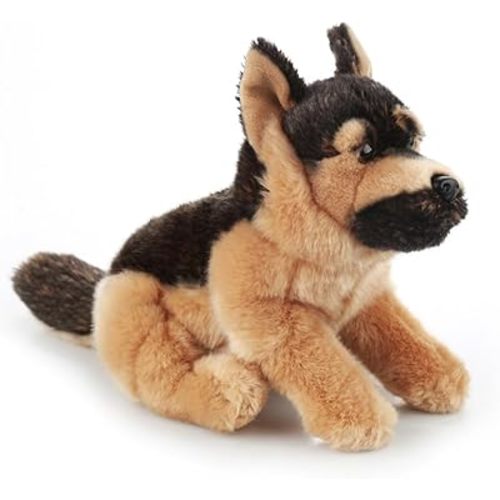 German Shepherd Stuffed Animal,Realistic Soft Cuddly Dog Toy for Kids,Huggable and Non-Shedding Puppy Plush,Birthday Gift for Mom/Boys/Girls/Women,10.5 inch