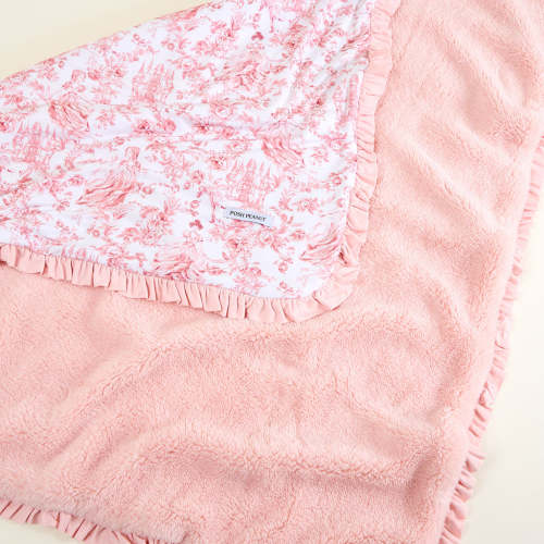 Antoinette Ruffled Luxette Plush Patoo® Blanket