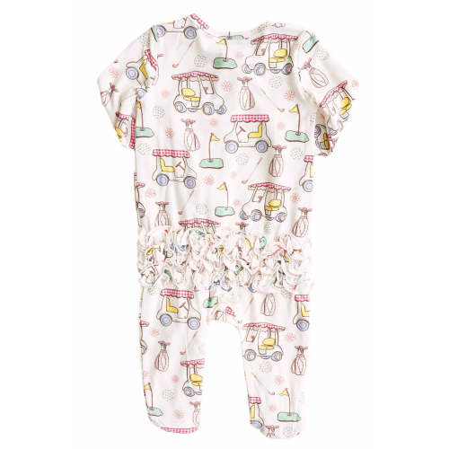 Country Club Cuties Ruffle Zipper Footie | Pink