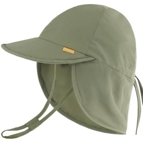 FURTALK Baby Sun Hat Summer Beach Hat UPF 50+ Adjustable Soft Baby Swim Hat with Neck Flap