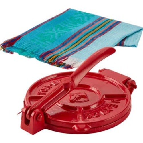 Red Cast Iron Tortilla Kit